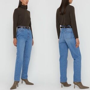 Oak + Fort high rise straight leg jeans 30